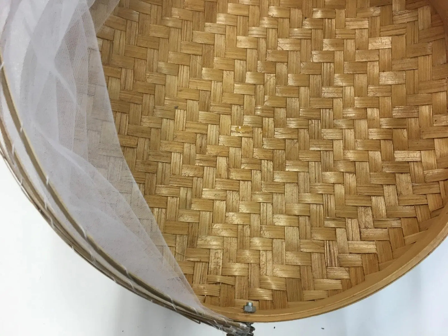bamboo net basket set of 3 (S+M+L) picnic gift basket keep out insects storage Everythingbamboo