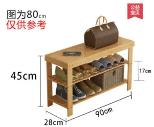bamboo shoe rack with seat bamboo stool rack shelf many sizes storage 竹换鞋凳 Unbranded