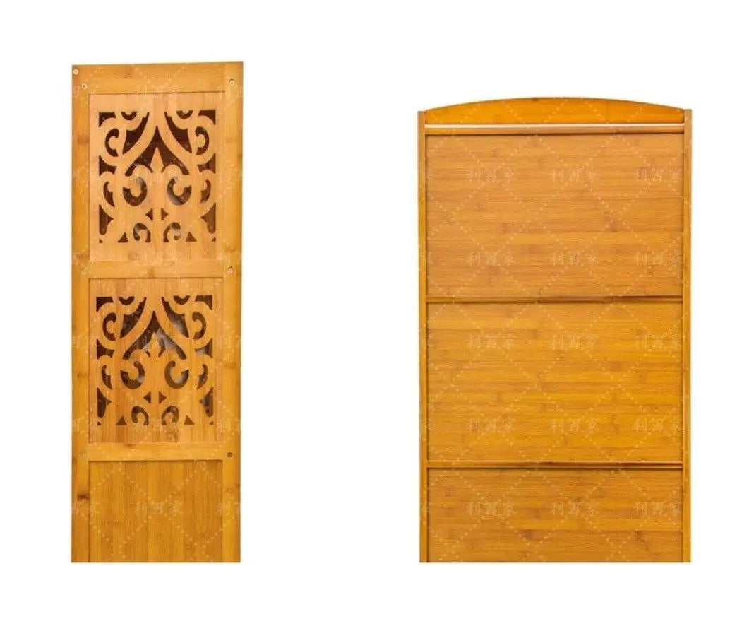 bamboo wooden bookcase bookshelf storage rack shelf office furniture 书柜书架竹制收纳置物架 Unbranded