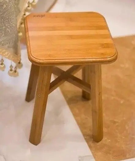 bamboo wooden stool rest stool fishing stool Square bamboo stool vase base 竹凳 everythingbamboo