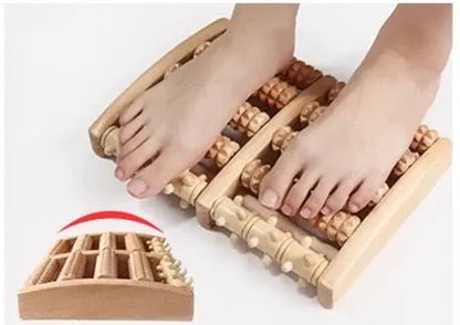 Foot Massage Natural Wooden Multiple Rows Healthy Rest Pain Relief Body Massage BMT03 Unbranded