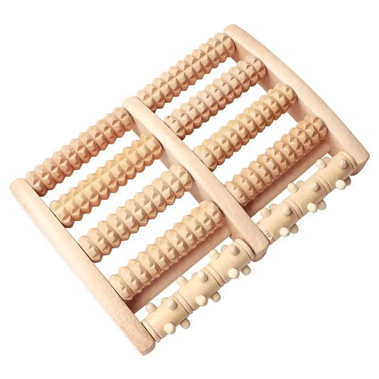 Foot Massage Natural Wooden Multiple Rows Healthy Rest Pain Relief Body Massage BMT03 Unbranded