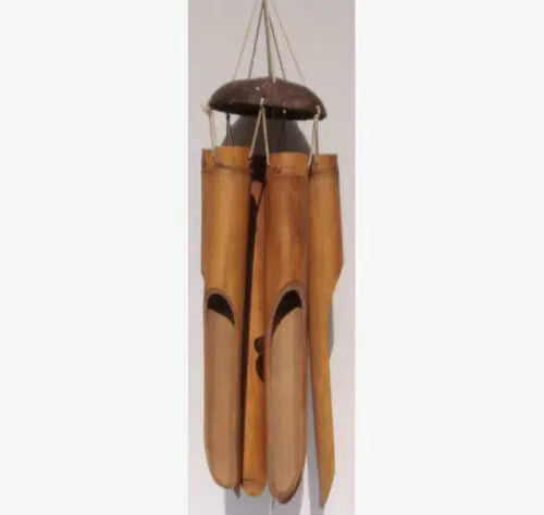 Large Bamboo Wind Chime Coconut Head 6 Tubes 110cm Drop Home Garden Decoration BDE02 everythingbamboo