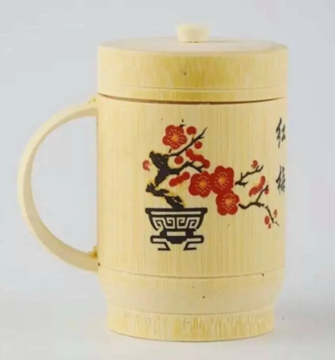 1 x Bamboo Cup Handcrafted Creative Cup Mug Natural Environmentally Friendly everythingbamboo