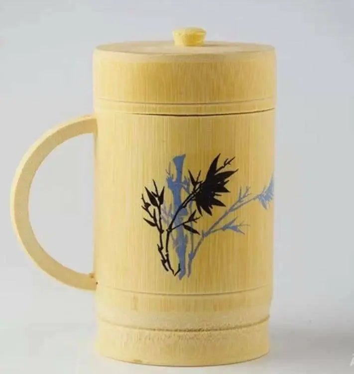 1 x Bamboo Cup Handcrafted Creative Cup Mug Natural Environmentally Friendly everythingbamboo