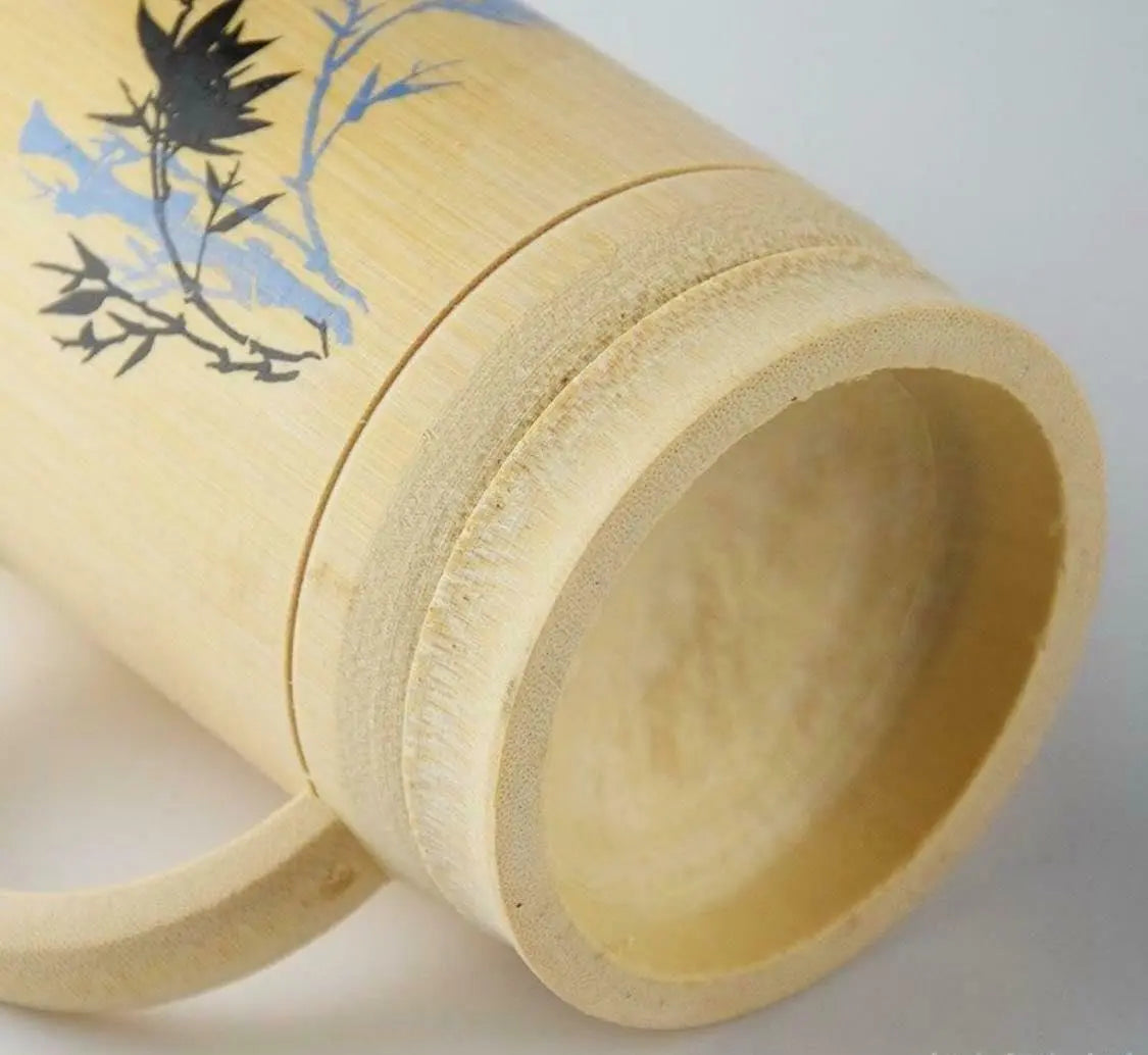 1 x Bamboo Cup Handcrafted Creative Cup Mug Natural Environmentally Friendly everythingbamboo