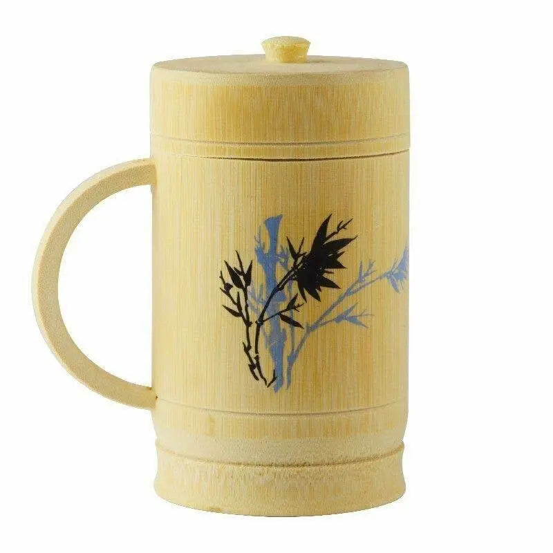 1 x Bamboo Cup Handcrafted Creative Cup Mug Natural Environmentally Friendly everythingbamboo
