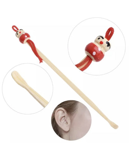 10 x Bamboo Ear Wax Remover Ear Picks Ear Scoop Ear Clean Tool Ear Wax Cleaner BMT02 Unbranded