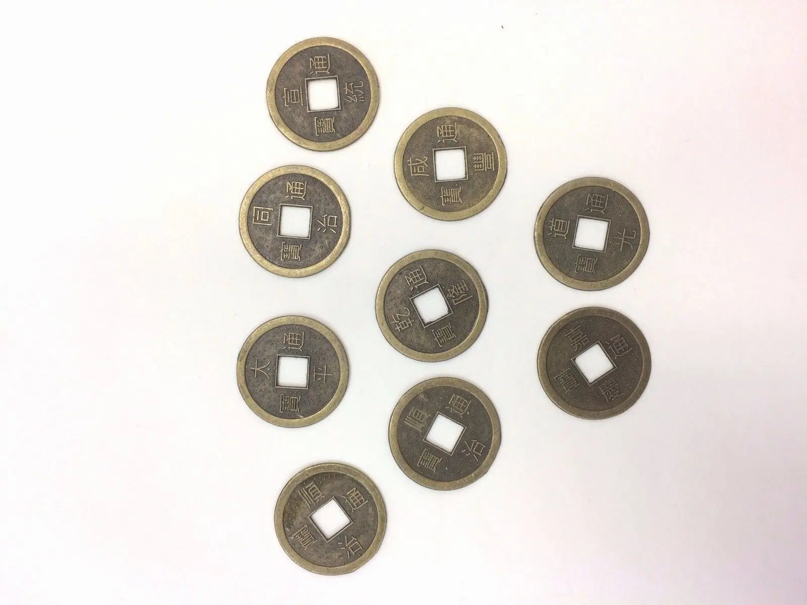 100 Pieces Brass Lucky coins Chinese ancient Chinese coins Fengshui ...