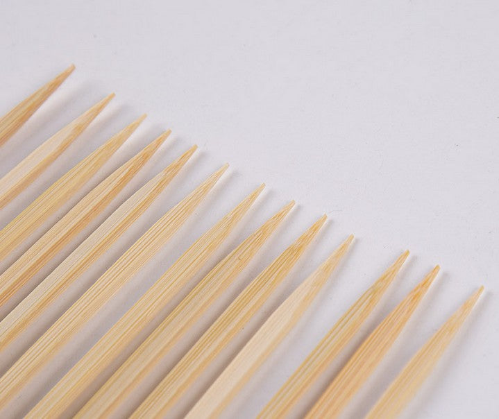 1200 PCs 18cm Bamboo Sticks Paddle Skewers BBQ Fruit Kebab Cocktail High Quality Unbranded