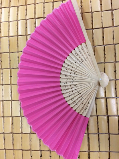 2* Bamboo Paper Fan Hand Folding Fans Outdoor Wedding Party Vintage Gifts everythingbamboo