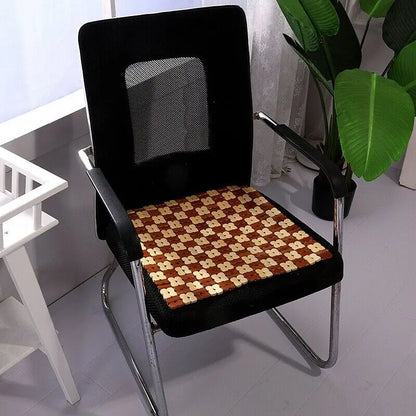 2 PCs Square Bamboo Mat Cushion Chair, Sofa, Car, Table Yoga Cool Healthy 竹坐垫 everythingbamboo
