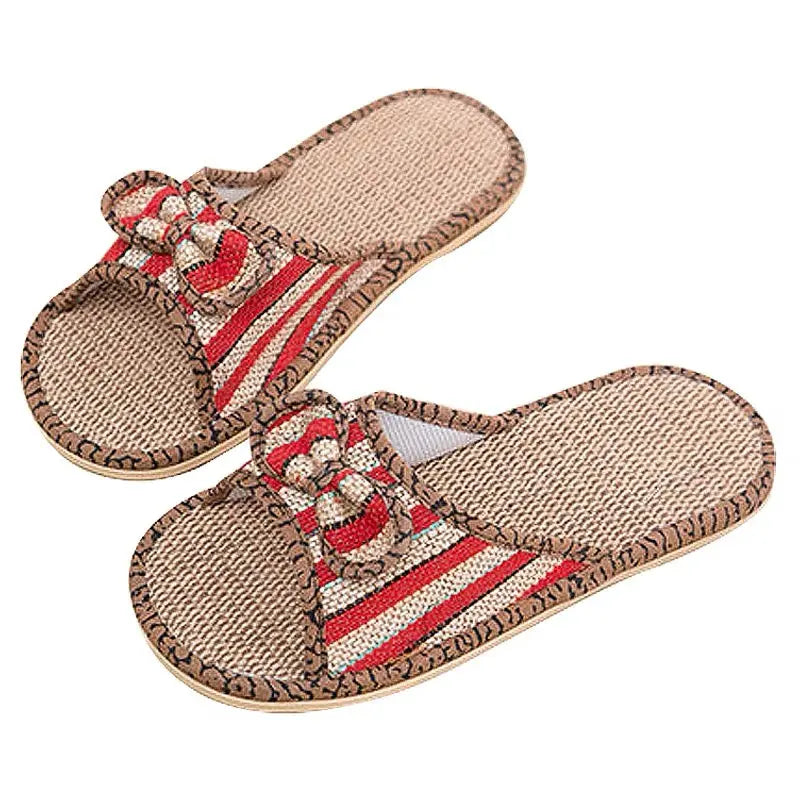 2 Pairs Women Hemp Sandals Slippers Butterfly Shoes Casual Comfortable BSH05 Unbranded