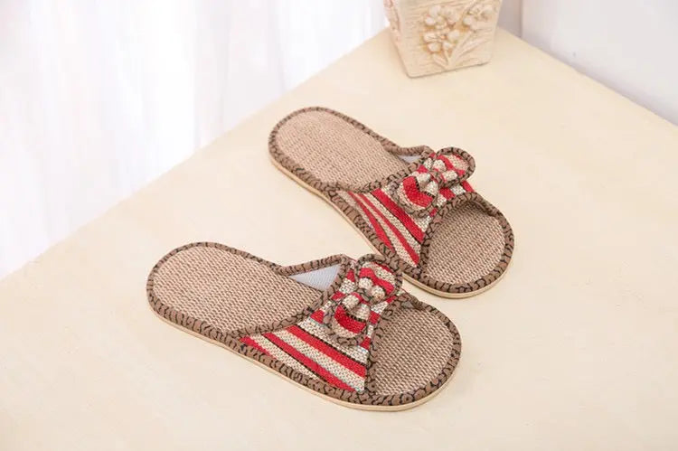 2 Pairs Women Hemp Sandals Slippers Butterfly Shoes Casual Comfortable BSH05 Unbranded