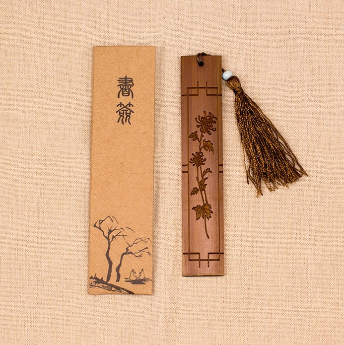 2 Pieces Bamboo Bookmark Vintage Wooden Bookmark Office School Students Supplies Gift EverythingBamboo