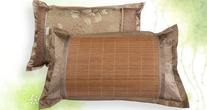 2 Pieces Bamboo Pillow Cover Pillow Cases Bamboo Mat Bamboo Cover 竹枕套 everythingbamboo