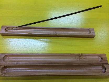 2 X HAND CARVED INCENSE STICKS HOLDER NATURAL BAMBOO INCENSED HOLDER everythingbamboo