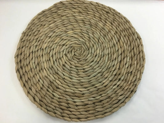 2 pcs Grass Placemat Round 35cm x 35cm Natural Durable Beautiful Elegant everythingbamboo