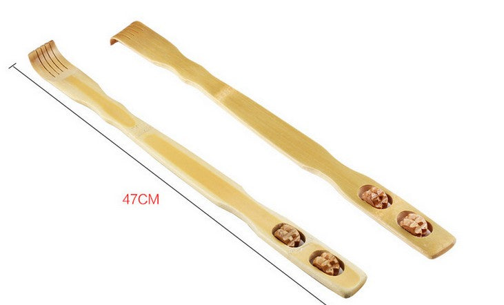 2 pieces Bamboo Wooden Back Scratcher Massage Rolls Long Reach Itchy Relief BMT01 Everything Bamboo