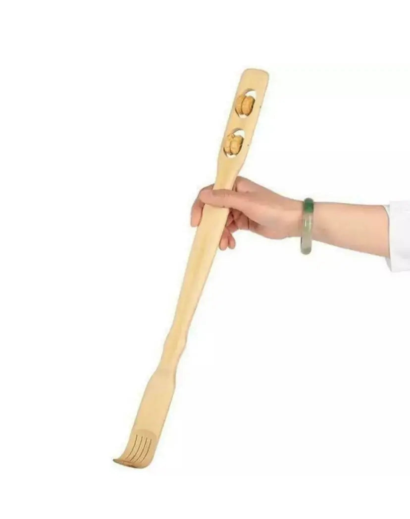 2 pieces Bamboo Wooden Back Scratcher Massage Rolls Long Reach Itchy Relief BMT01 Everything Bamboo