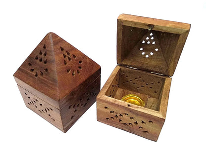 2 x Handmade Wooden Incense Cone Holder Burner Incense Cones Holder Home Décor everythingbamboo