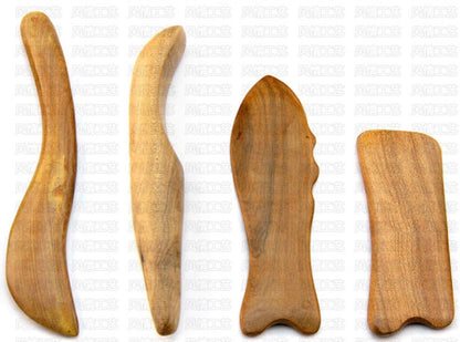 2 x Sandal Wood Gua Sha Board Hard Scraping Board for Massage Healthy  檀香木刮痧板 排毒 Unbranded