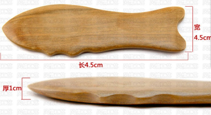 2 x Sandal Wood Gua Sha Board Hard Scraping Board for Massage Healthy  檀香木刮痧板 排毒 Unbranded