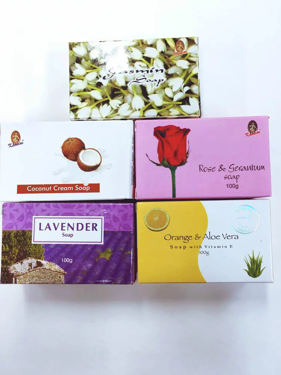 4 Pieces Bulk Sale Kamini Anokha Herbals Soaps 100g Natural Vegetable Soap Kamini & Anokha Herbals