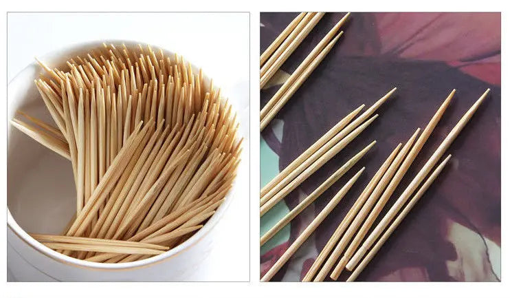 5 Bags 1000 Pieces Premium Quality Bamboo Toothpick Natural Healthy Smooth everythingbamboo