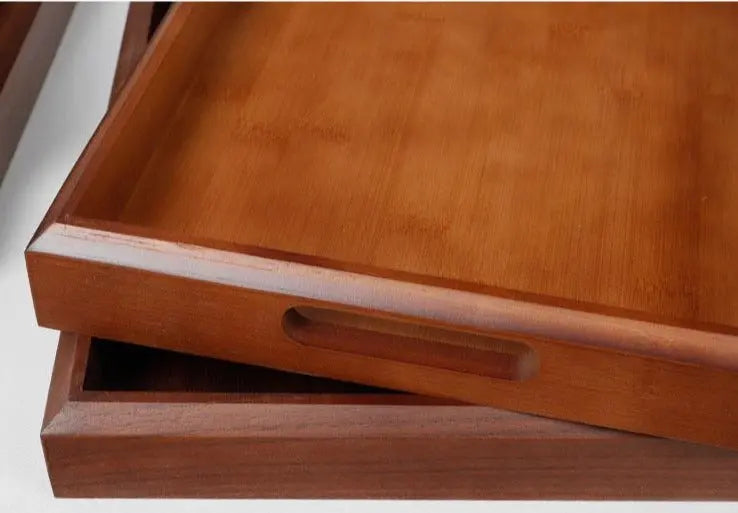 BAMBOO SERVING TRAY Tea Coffee Table Fruit container tea tray Gift Present New EVT01 everythingbamboo