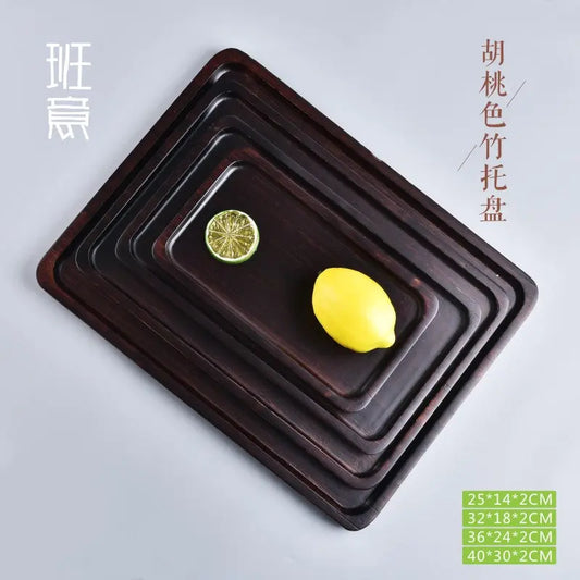 BAMBOO SERVING TRAY Tea Coffee Table Fruit container tea tray Gift Present New EVT02 everythingbamboo