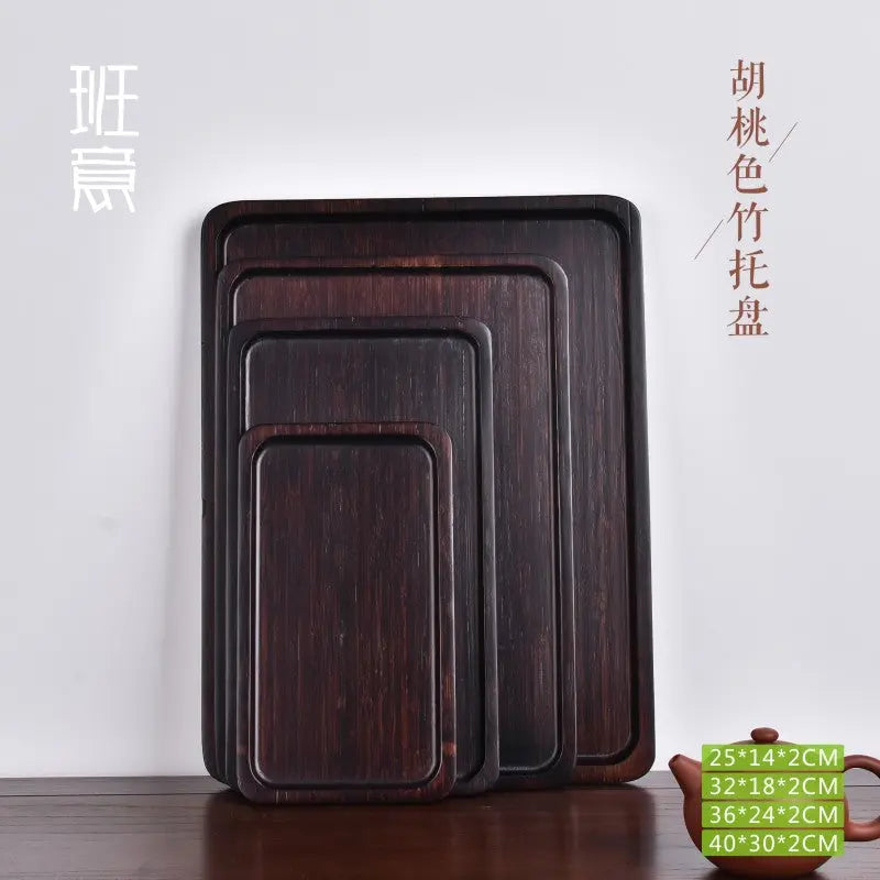 BAMBOO SERVING TRAY Tea Coffee Table Fruit container tea tray Gift Present New EVT02 everythingbamboo