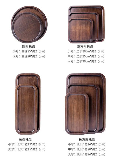 BAMBOO SERVING TRAY Tea Coffee Table Fruit container tea tray Gift Present New EVT03 everythingbamboo
