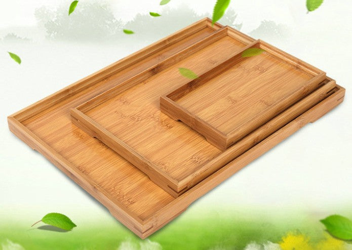 BAMBOO SERVING TRAY Tea Coffee Table Fruit container tea tray Gift Present New Everythingbamboo
