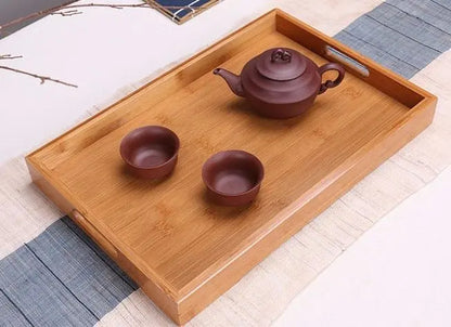 BAMBOO SERVING TRAY With Handle Tea Coffee Table Breakfast Gift Present New Everythingbamboo