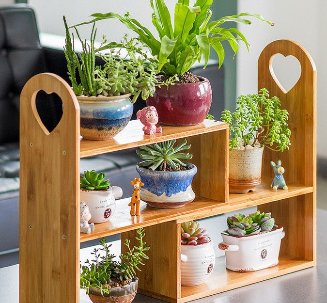 BAMBOO WOODEN ADJUSTABLE TABLE ORGANIZER SHELF MULTIPLE USE ELEGANT TABLE SHELF everythingbamboo