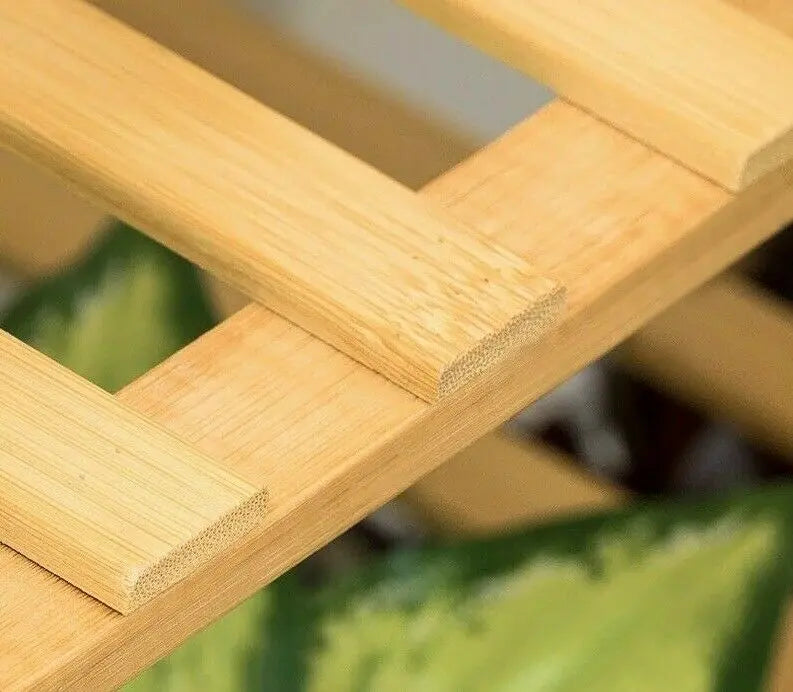 BAMBOO WOODEN PLANT STAND SHELF LADDER BOOK SHELF INDOOR OUTDOOR MULTI USE everythingbamboo