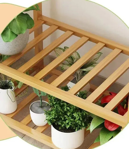 BAMBOO WOODEN SHELF PLANT STAND CLOTHES RACK STORAGE DISPLAY SHELF MULTI USE FREE STANDING LARGE SIZE everythingbamboo