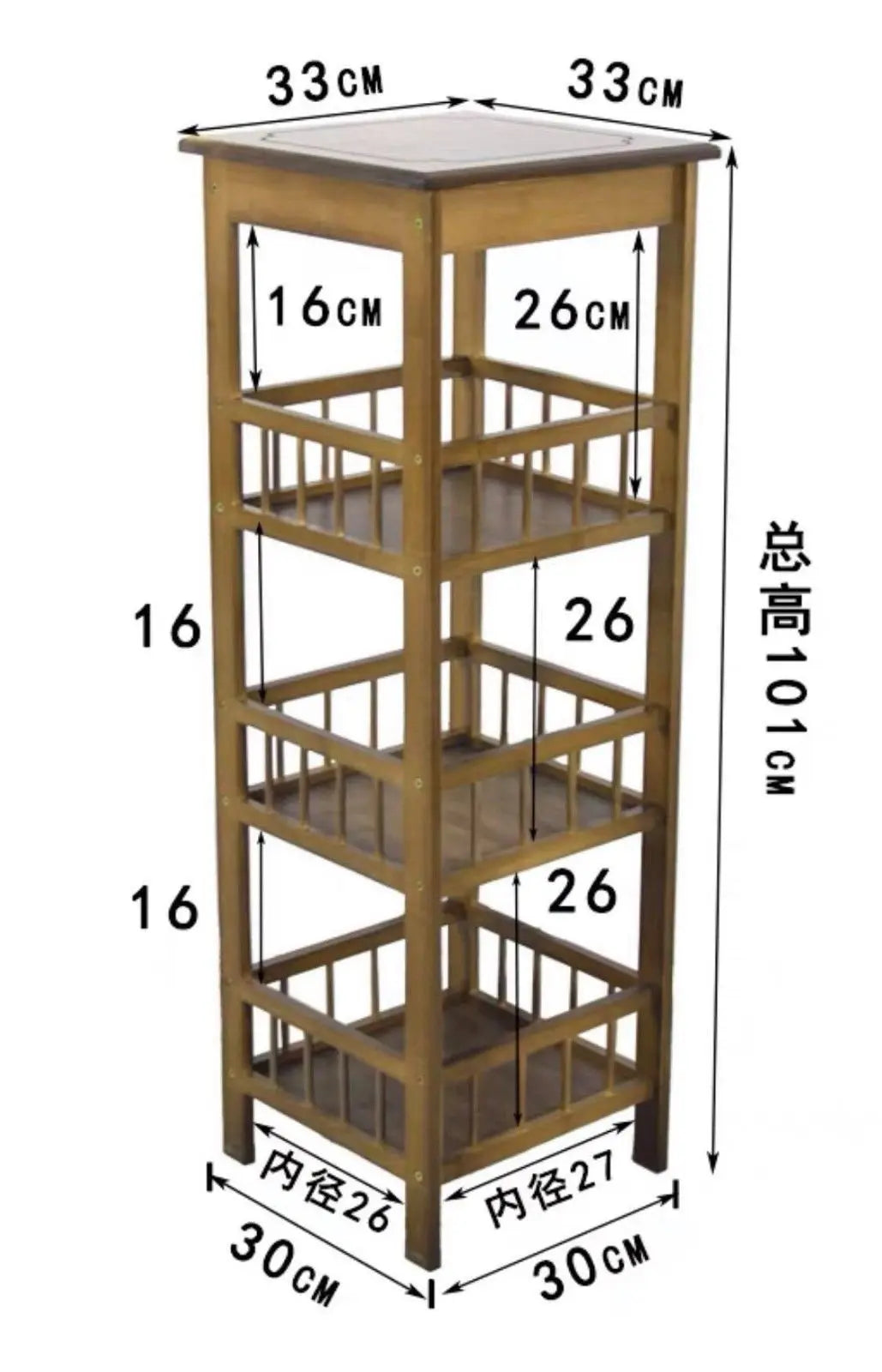 BAMBOO WOODEN SHELF PLANT STAND LADDER STORAGE CHOICE ELEGANT CLASSIC 仿古楠竹多层实木花架 everythingbamboo