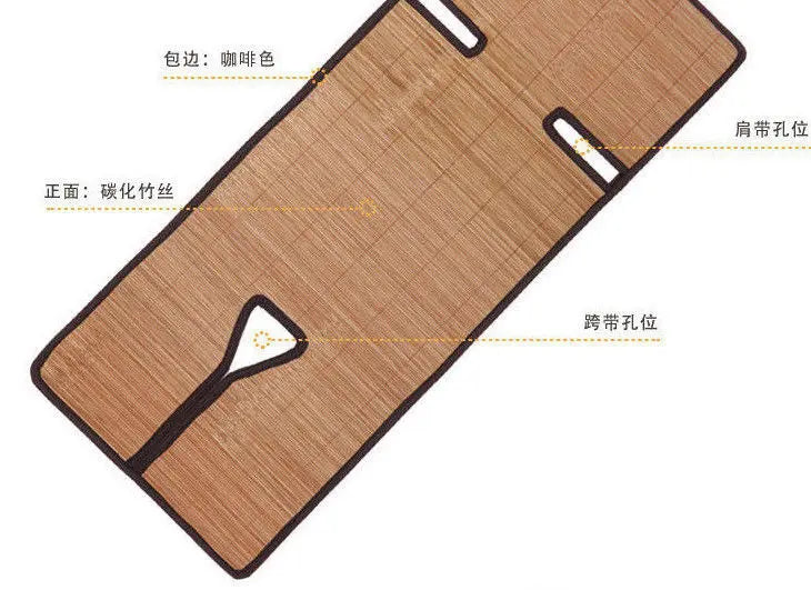 Baby Kids Bamboo Car Seat Carriage Rug Both Sides Natural 竹席 儿童汽车安全座椅和推车 竹藤两面席 everythingbamboo