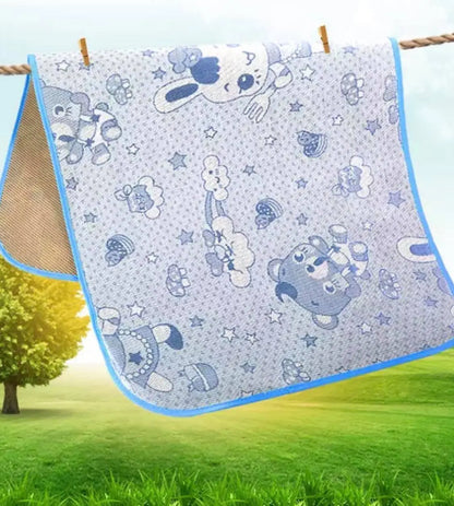 Baby Sheet + Pillow Cool Summer Mat Kids Soft Natural Healthy Plants Fabric 儿童冰丝席套装 everythingbamboo