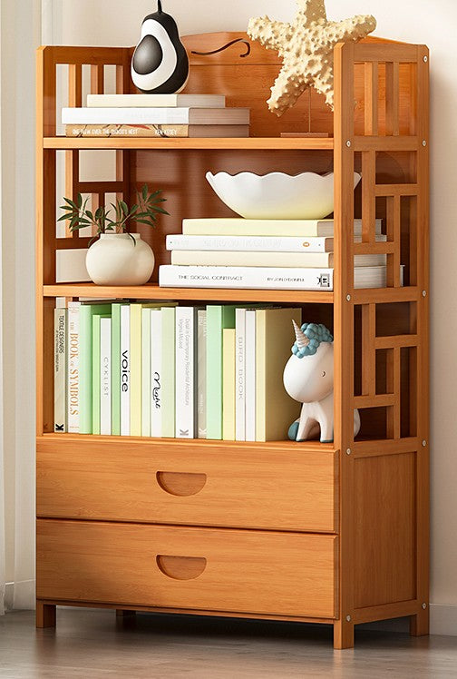 Bookshelf with cloth drawers sale