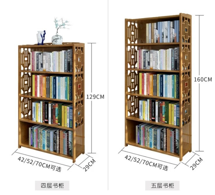 Bamboo Antique Style Cabinet Book Shelf Storage Choice Fantastic AIRITER