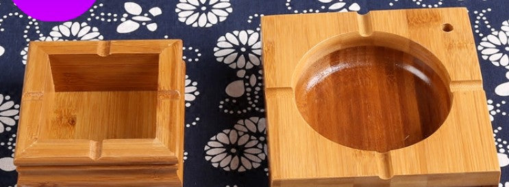 Bamboo Ashtray Cigarette Tobacco Ashtray Holder Container Artwork everythingbamboo