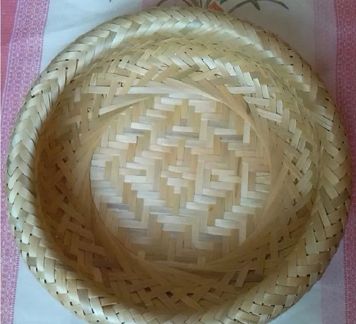 Bamboo Basket Bamboo Plate Bamboo Handicrafts Double-Layer Premium Quality everythingbamboo