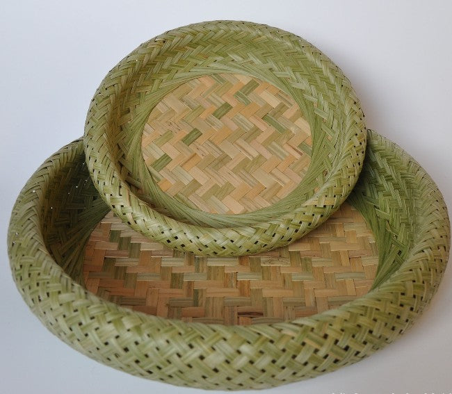 Bamboo Basket Bamboo Plate Bamboo Handicrafts Double-Layer Premium Quality everythingbamboo