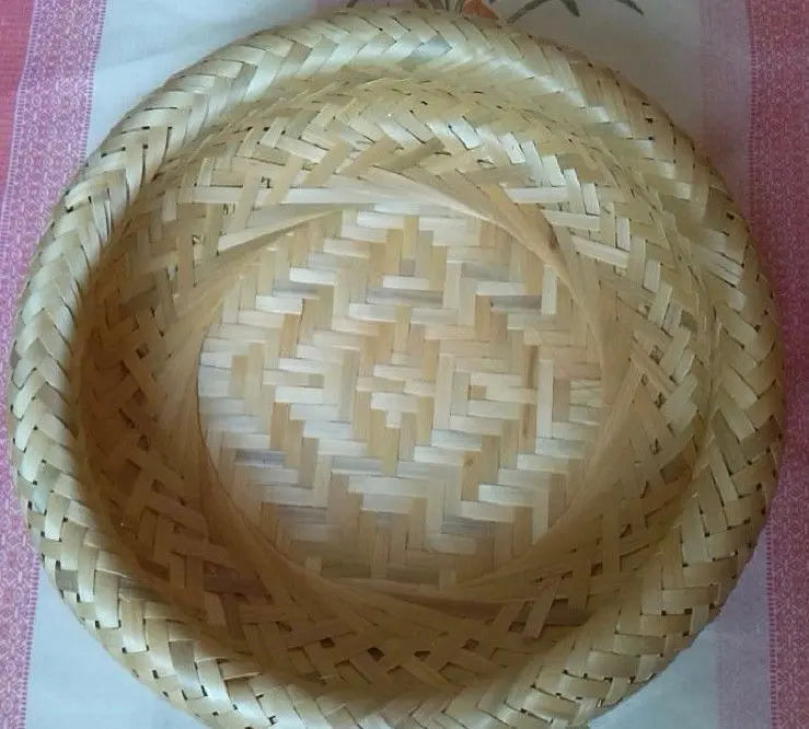 Bamboo Basket Bamboo Plate Bamboo Handicrafts Double-Layer Premium Quality everythingbamboo