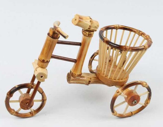 Bamboo Bike Model Bamboo Creative Toy Natural Bamboo Art Handcraft Decoration Unbranded