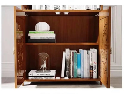 Bamboo Book Case Book Shelf Antique Elegant Style Multi-Function Storage everythingbamboo