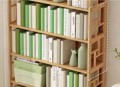 Bamboo Bookshelf Bookcase Book Shelf Home Office Stylish Solid Storage Simple Natural BBC04 everythingbamboo